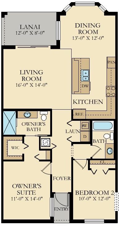 A floor plan of a home with a kitchen and living room.